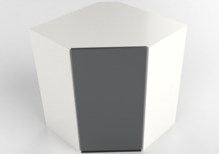 Pensili 3D - Pensile angolare in legno laccato - Ikea -...