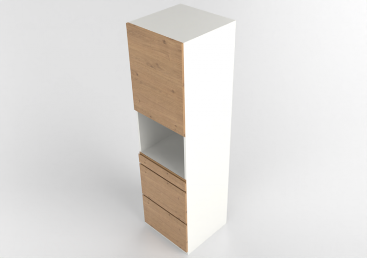 Colonnes 3D - Armoire avec espace électroménagers - Ikea -...