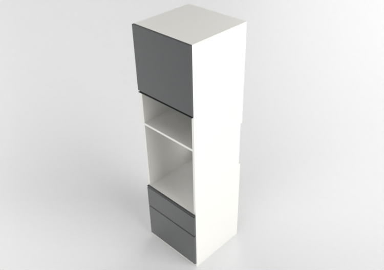 Colonne 3D - Mobile a colonna con incasso elettrodomestici...