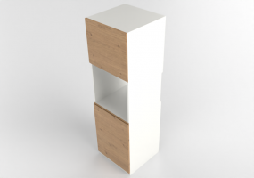 Colunas 3D - Móvel de coluna c/ espaço p/ eletrodomésticos - Ikea - Metod - Voxtorp
