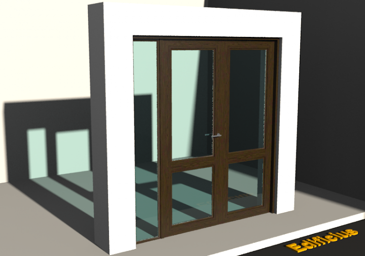 Carpinterías 3D - Clásica P[R] 2HB_SIM[2VH]+1LUZLAT - ACCA...