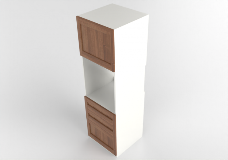 Columnas 3D - Armario columna con electrodomésticos...