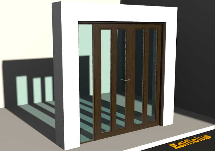 Esquadria 3D - Clássica P[R] 2FB_SIM[2VV]+1BANDLAT - ACCA...