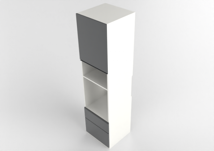Colonne 3D - Mobile a colonna con incasso elettrodomestici...