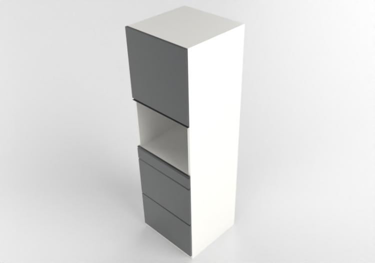 Colonnes 3D - Armoire avec espace électroménagers - Ikea -...