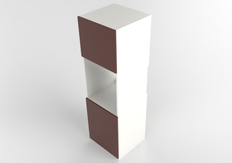 3D Säulen - Hochschrank für Elektrogeräte - Ikea - Metod -...