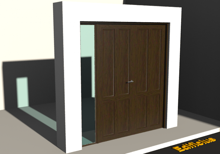 Menuiseries 3D - Classique P[R] 2VB_SIM[4P]+1FNCLC - ACCA...