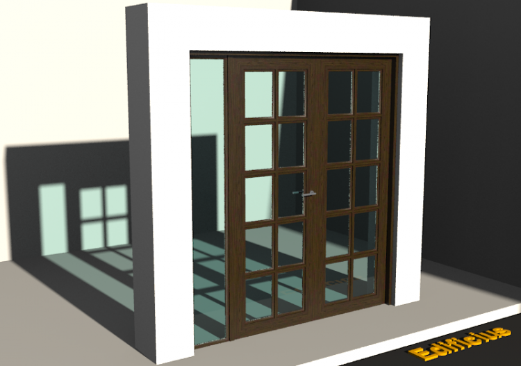 Carpinterías 3D - Clásica P[R] 2HB_SIM[10V]+1LUZLAT - ACCA...