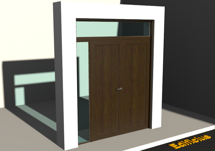 Esquadria 3D - Clássica P[R] 2FB_SIM[1P]+1BANDLAT+1BAND -...