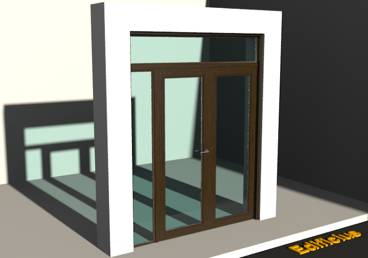 Esquadria 3D - Clássica P[R] 2FB_SIM[1V]+1BANDLAT+1BAND -...