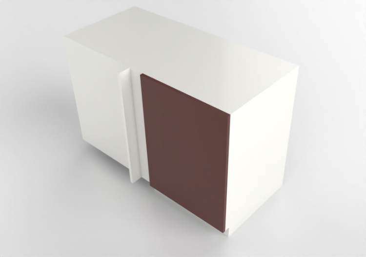 3D Furniture - Corner cabinet in lacquered wood - Ikea -...