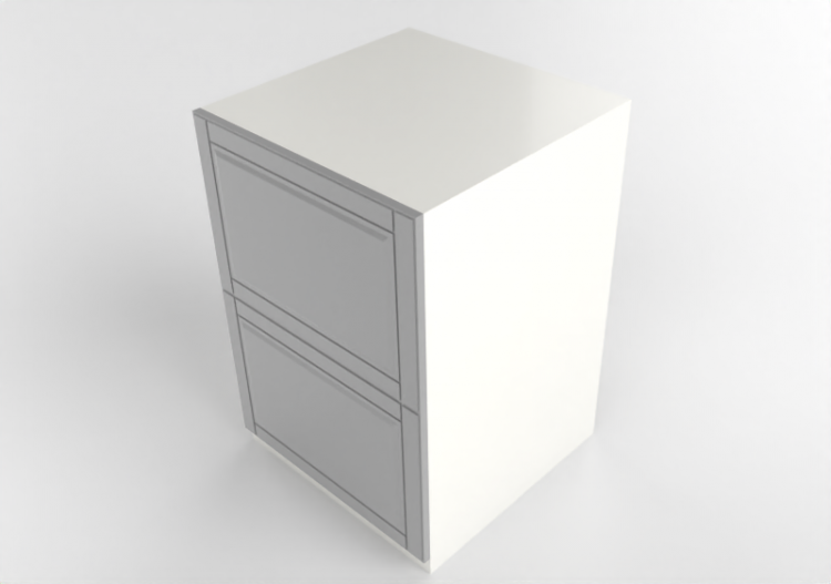 3D Furniture - Corner cabinet in lacquered wood - Ikea -...