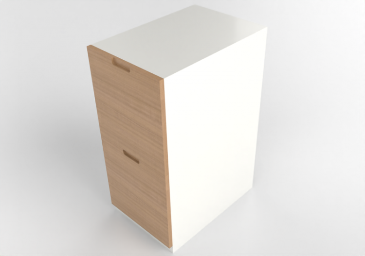 Muebles 3D - Armario de madera lacada - Ikea - Metod -...