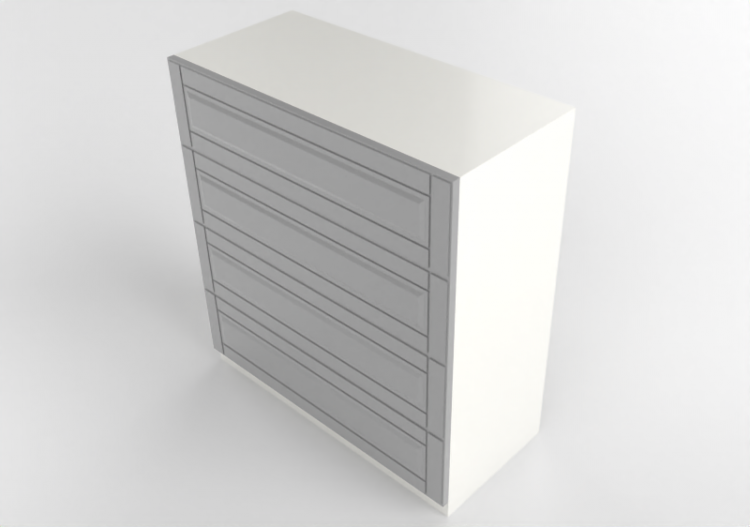 Mobili 3D - Mobile in legno laccato - Ikea - Metod -...