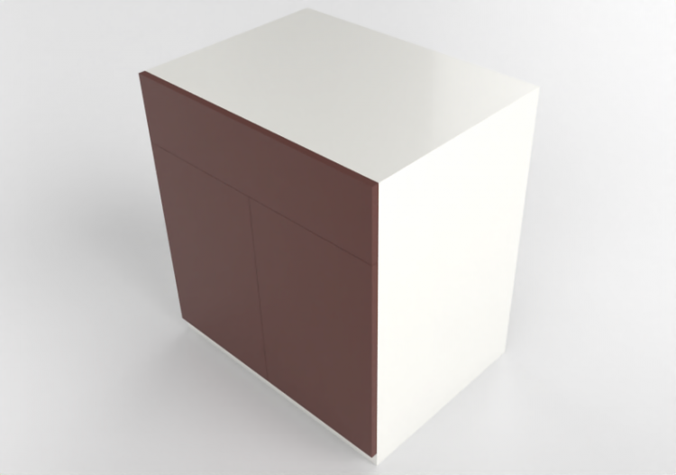 Meubles 3D - Meuble en bois laqué - Ikea - Metod - ACCA...