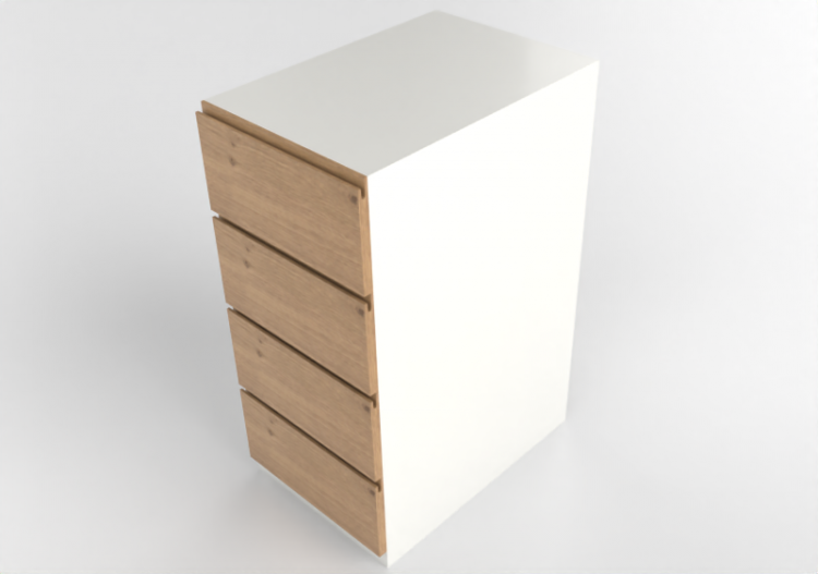 3D Furniture - Dish rack in lacquered wood - Ikea - Metod -...
