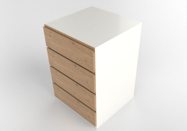 3D Furniture - Dish rack in lacquered wood - Ikea - Metod -...