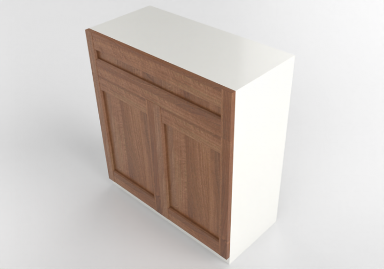 3D Furniture - Corner cabinet in lacquered wood - Ikea -...