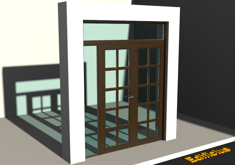 3D Tür/Fenster - Klassisch T[R] 2DF_SYM[10G]+1SL+1OBL -...