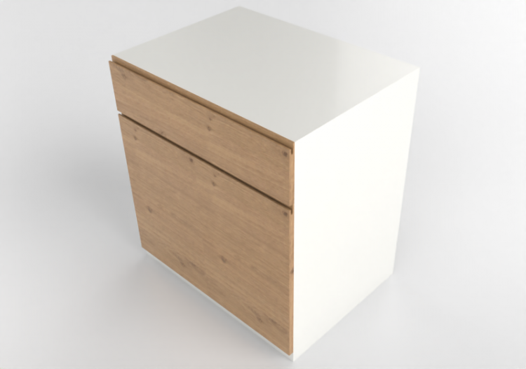 Muebles 3D - Armario de madera lacada - Ikea - Metod -...