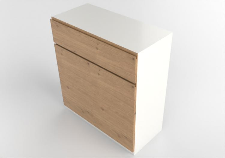 Móveis 3D - Móvel de madeira envernizada - Ikea - Metod -...