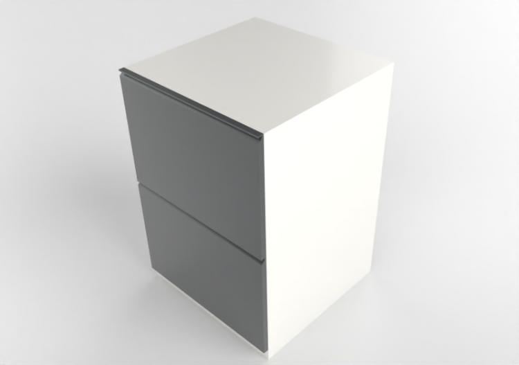 Meubles 3D - Meuble en bois laqué - Ikea - Metod -...