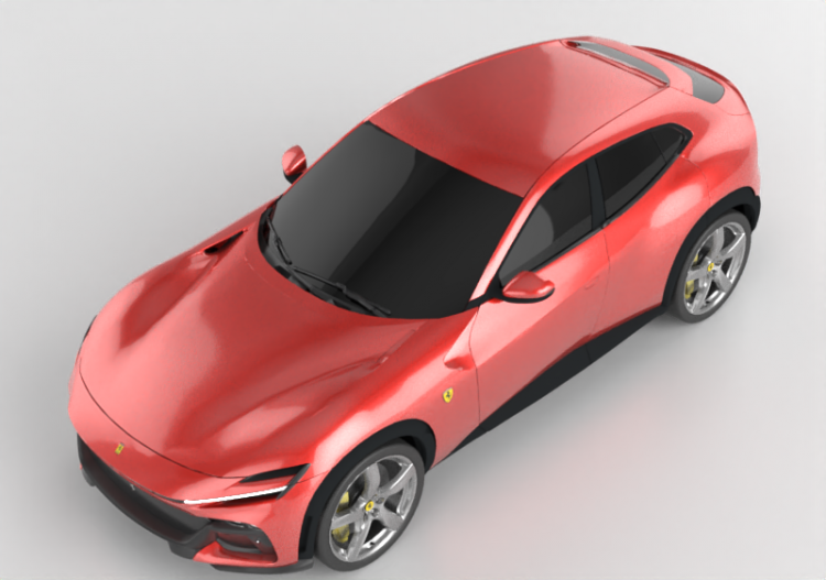 3D Autos - 2022 Ferrari Purosangue - ACCA software