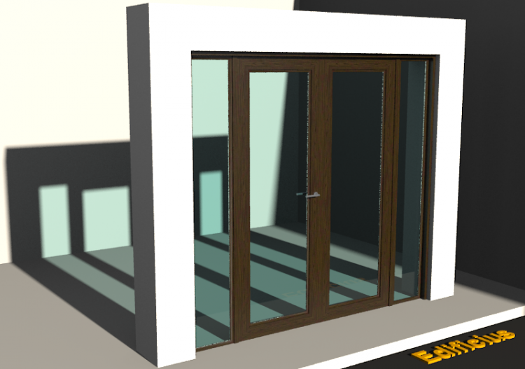3D Tür/Fenster - Klassisch T[R] 2DF_SYM[1G]+2SL - ACCA...