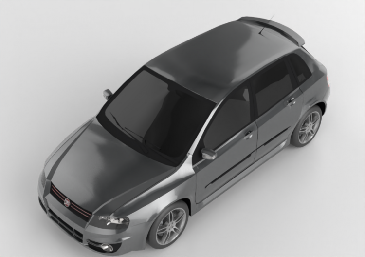 Automóveis 3D - 2009 Fiat Stilo - ACCA software