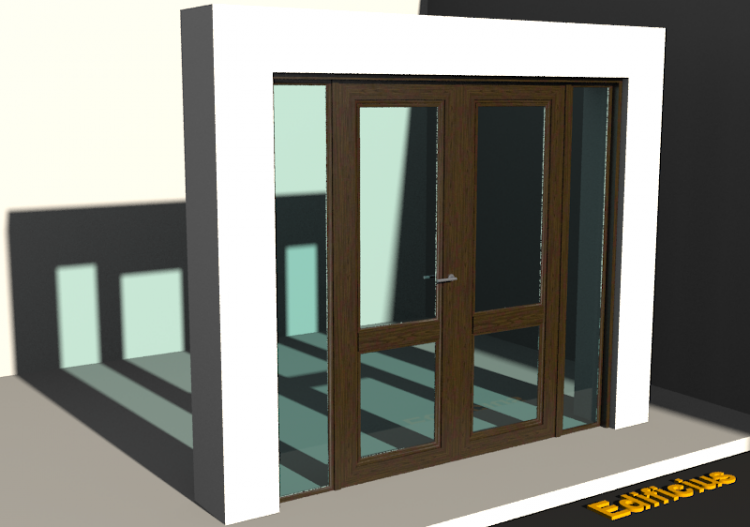 Carpinterías 3D - Clásica P[R] 2HB_SIM[2VH]+2LUZLAT - ACCA...
