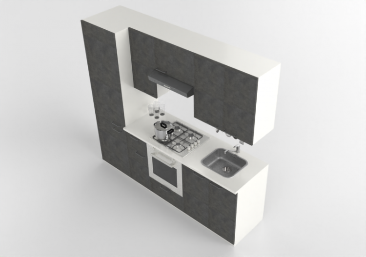 3D Kitchens - Complete kitchen with appliances - Ikea -...