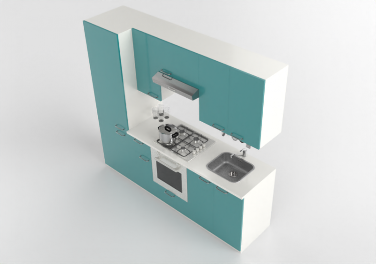 Cuisine 3D - Cuisine avec appareils électroménagers - Ikea...