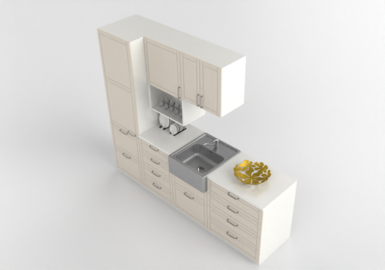 Cuisine 3D - Cuisine avec appareils électroménagers - Ikea...