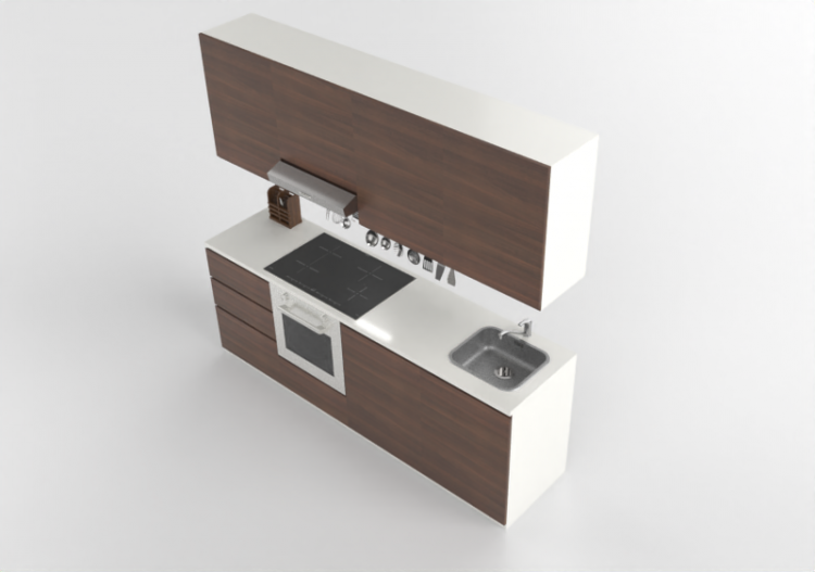 3D Kitchens - Complete kitchen with appliances - Ikea -...
