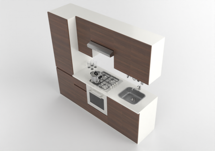 3D Kitchens - Complete kitchen with appliances - Ikea -...