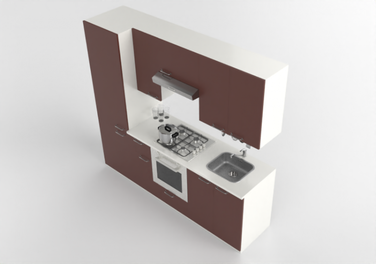 3D Kitchens - Complete kitchen with appliances - Ikea -...