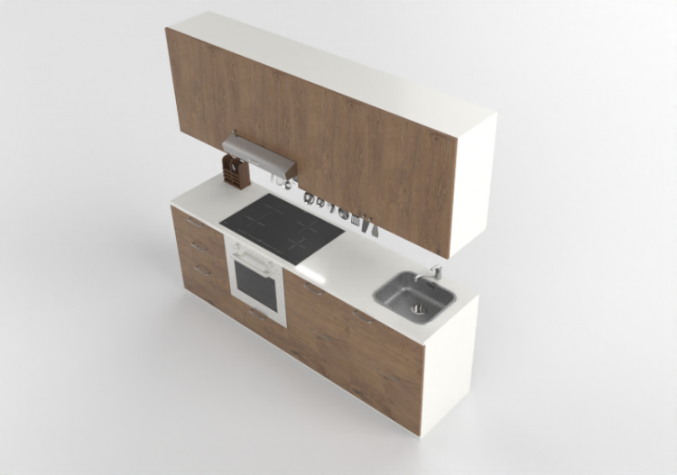 Cucine 3D - Cucina completa di elettrodomestici - Ikea -...