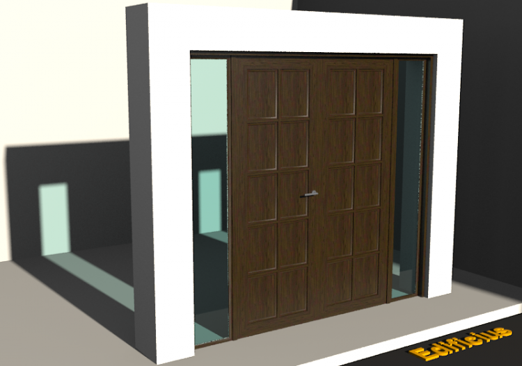 Carpinterías 3D - Clásica P[R] 2HB_SIM[10P]+2LUZLAT - ACCA...