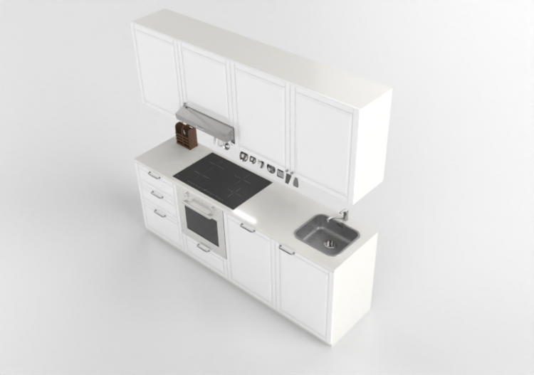 3D Kitchens - Complete kitchen with appliances - Ikea -...