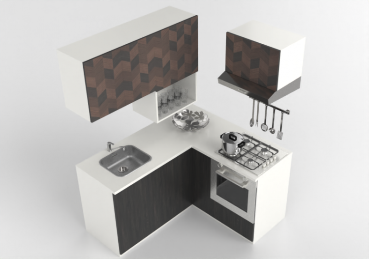 3D Küchen - Küche komplett mit Elektrogeräten - Ikea -...