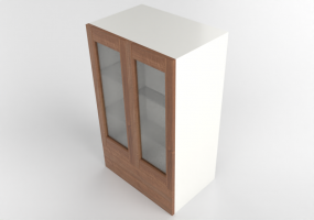 Arm&aacute;rios a&eacute;reos 3D - Prateleira suspensa de madeira envernizada - Ikea - Metod - Maximera - Enk&ouml;ping