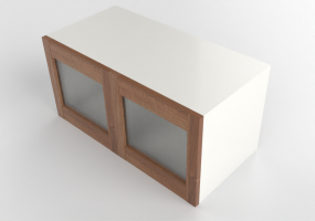 Arm&aacute;rios a&eacute;reos 3D - Prateleira suspensa de madeira envernizada - Ikea - Metod - Enk&ouml;ping