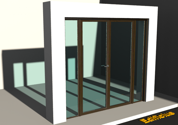 3D Tür/Fenster - Klassisch T[R] 2DF_SYM[AG]+2L - ACCA...