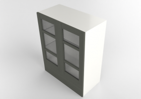 3D Hanging cabinets - Wall unit in lacquered wood - Ikea - Metod - Maximera - Lerhyttan