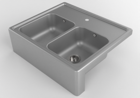 3D Spülbecken - Spülbecken aus Edelstahl matt - Ikea - Bredsjӧn