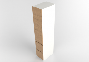 3D Furniture - Corner cabinet in lacquered wood - Ikea - Method