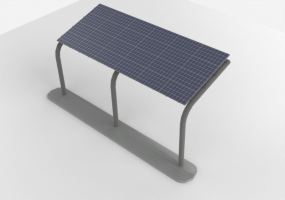 3D-Photovoltaik - Photovoltaik-Module mit Unterstützung - 1324 mm x 982 mm