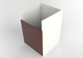 3D Unterschr&auml;nke - Unterschrank f&uuml;r Sp&uuml;le aus Holz lackiert - Ikea - Metod - Maximera