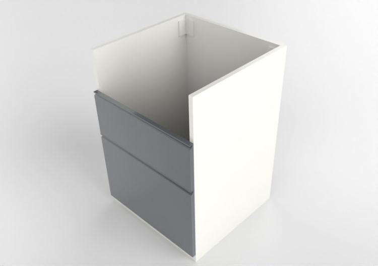 Basi 3D - Mobile base per lavello in legno laccato - Ikea -...