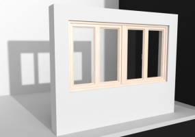 3D Tür/Fenster - 4A IDEAL 5000 eko okna